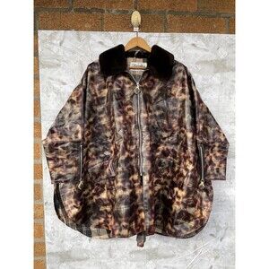 Vintage Revillon Sheared Mouton
Poncho | Dark Academia Fur Cape Jacket size 42